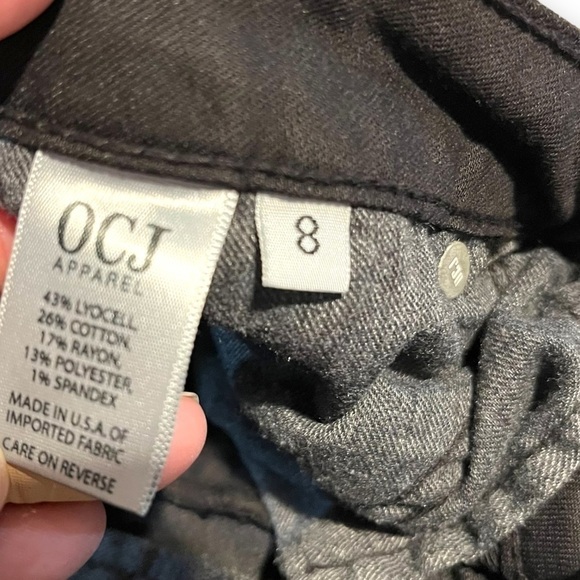 4 for $20 SALE! OCJ MidRise Sports Fan Skinny Jeans, Nebraska Huskers, Size 8 - Picture 12 of 14